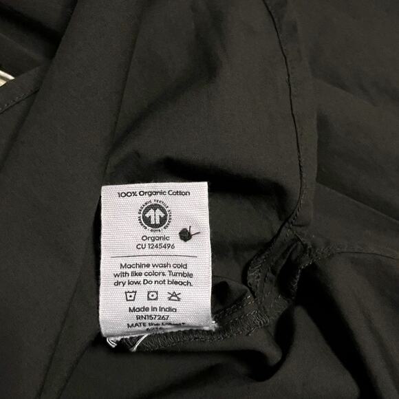 MATE the Label Poplin Long Sleeve Button Down Shirt Brown Small Organic Cotton - Picture 6 of 10